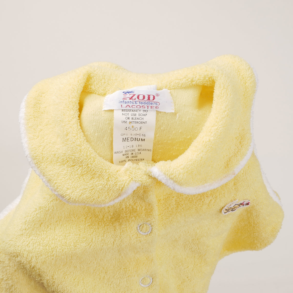 Vintage Lacoste Baby Onesie - 12/18M