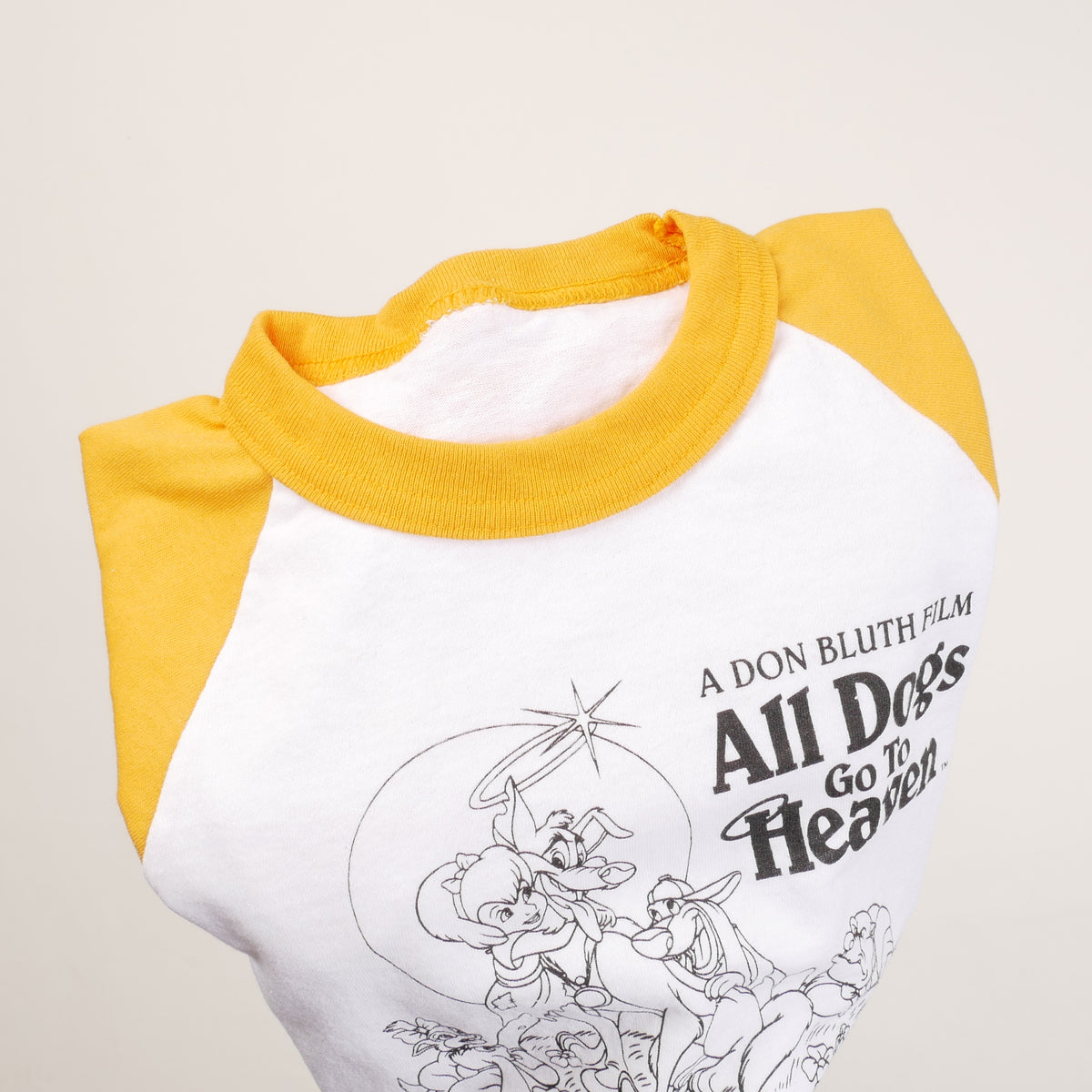 All Dogs Go To Heaven Raglan T-Shirt - YS