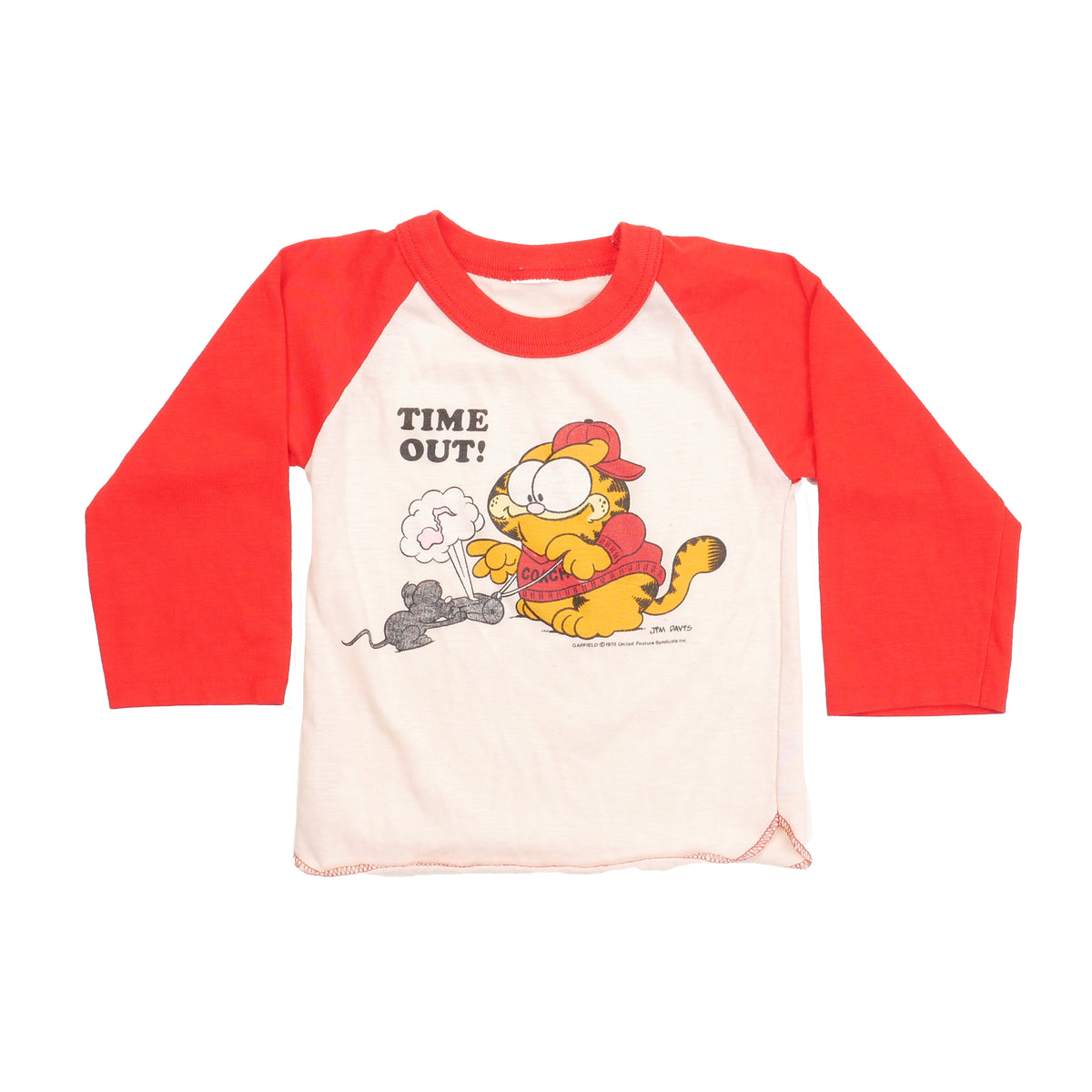 Vintage Garfield Raglan T-Shirt - 6/12M