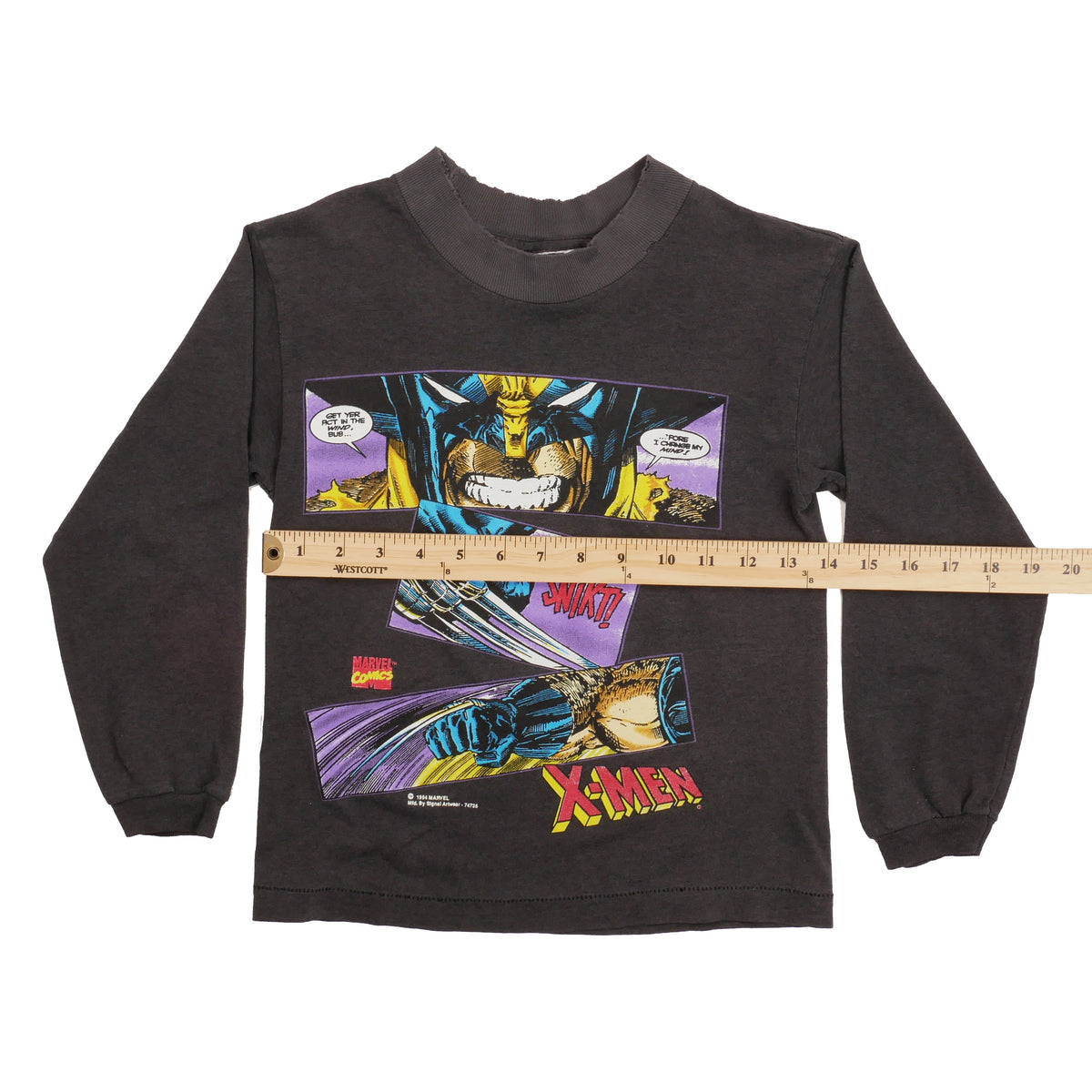 Vintage Marvel X-Men Wolverine Kids Long Sleeve T-Shirt - YM