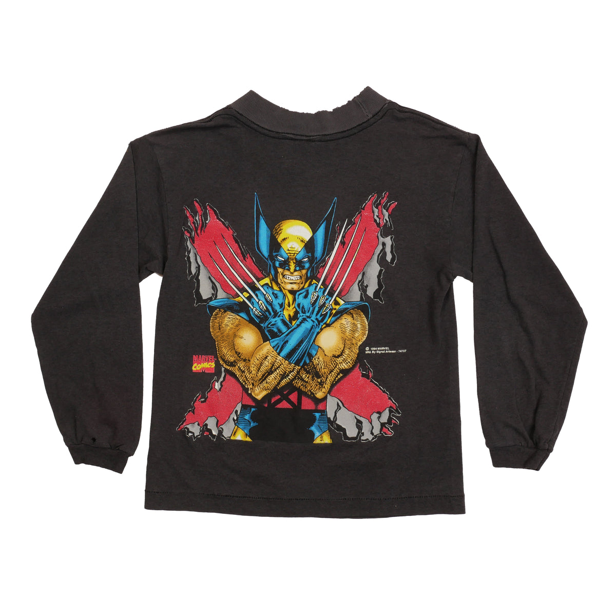 Vintage Marvel X-Men Wolverine Kids Long Sleeve T-Shirt - YM