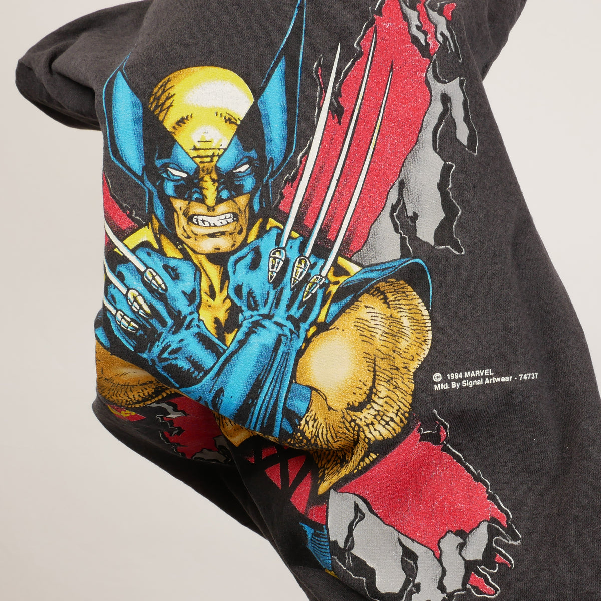 Vintage Marvel X-Men Wolverine Kids Long Sleeve T-Shirt - YM