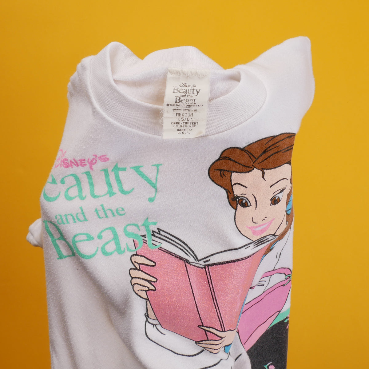 Vintage Beauty And The Beast Kids T-Shirt - M 5/6