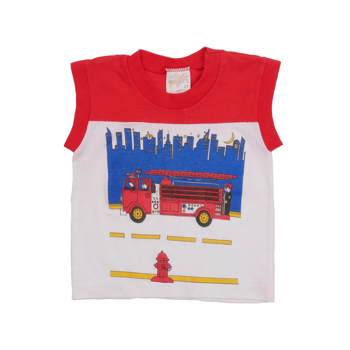 Vintage Fire Truck Kids T-Shirt - 2T