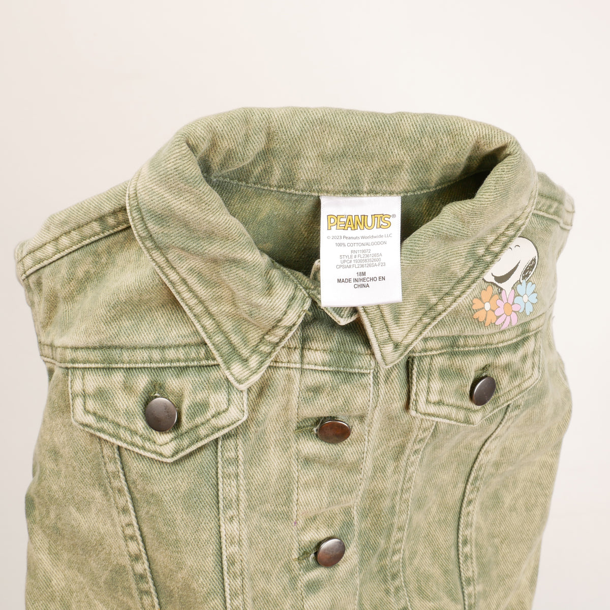 Peanuts Snoopy Kids Denim Jacket - 18M