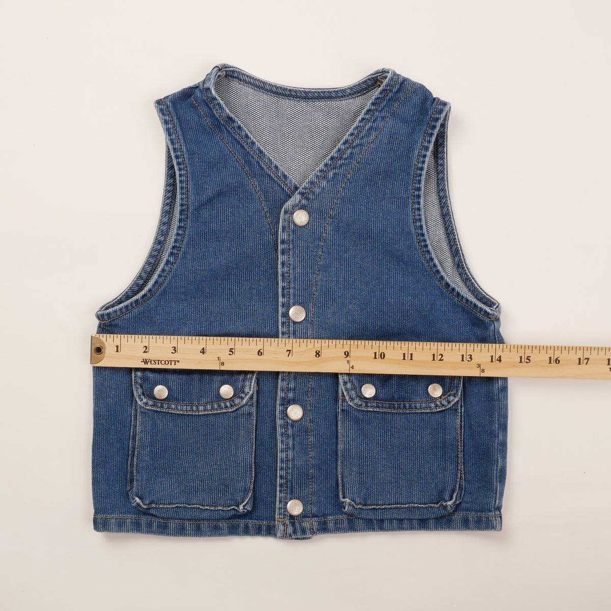 Vintage Guess Kids Denim Vest - L