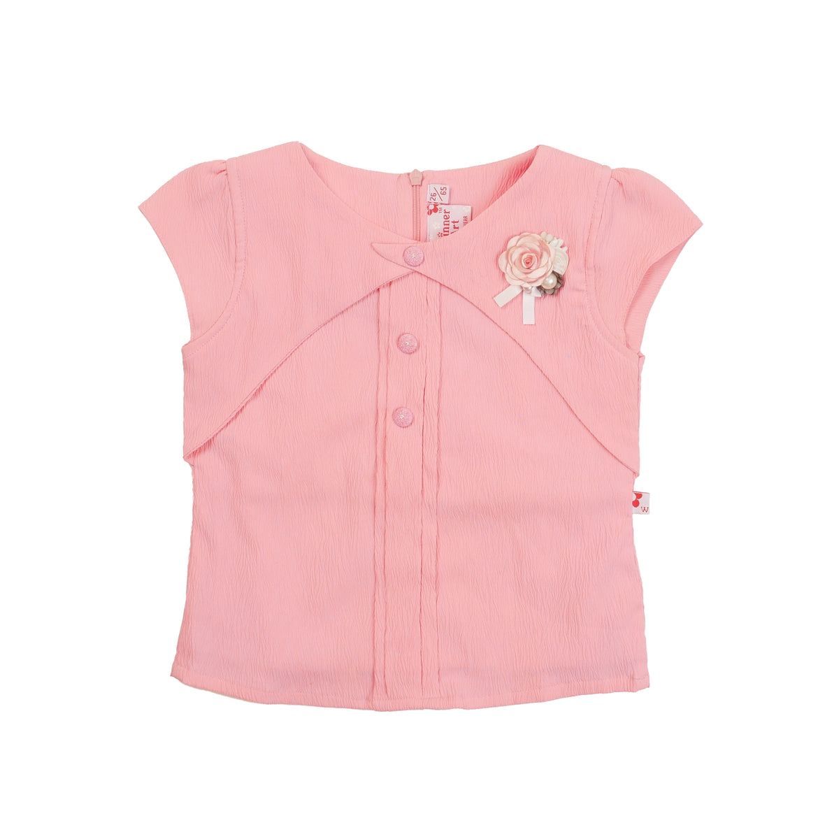 Vintage Pink Winner Art Kids Blouse - 2T