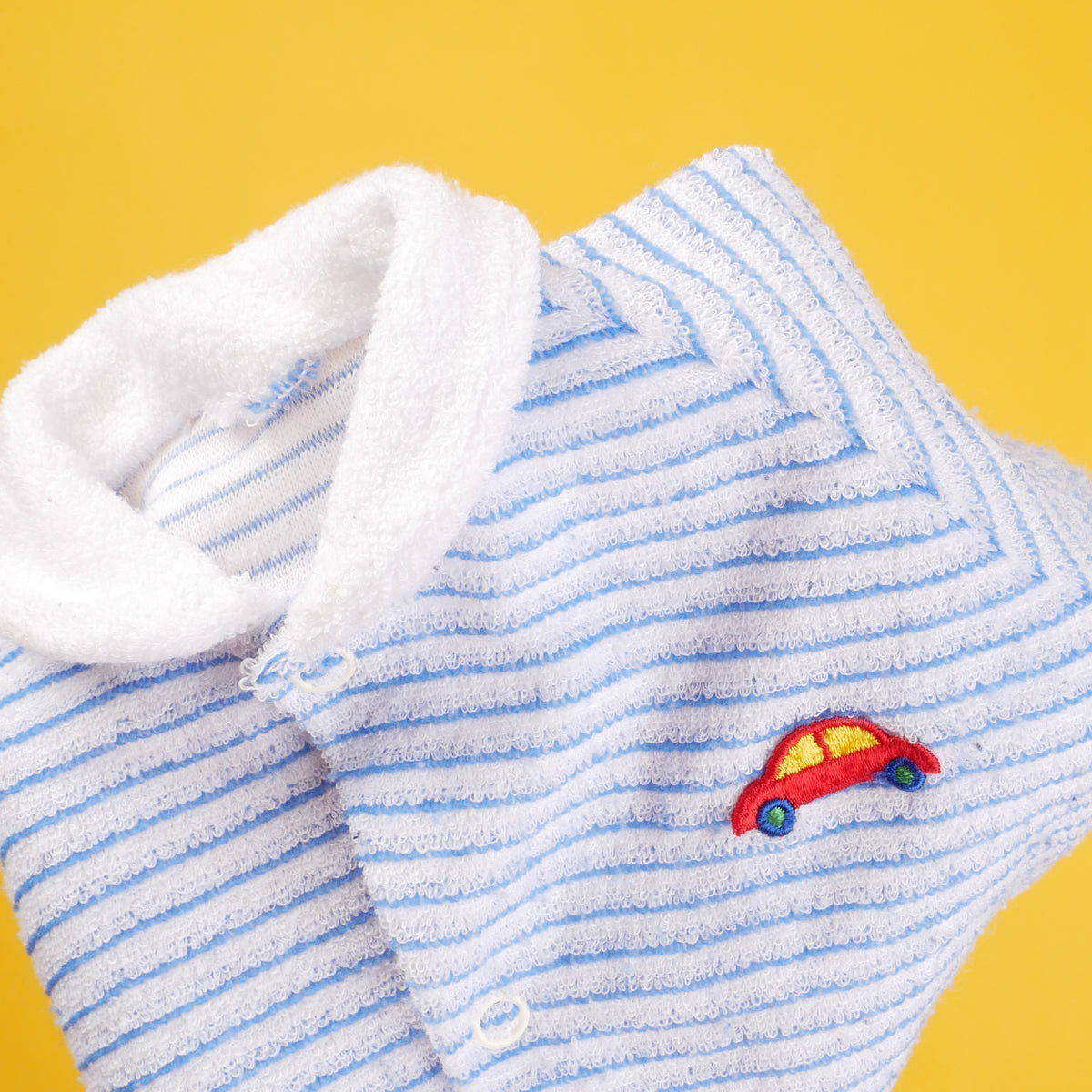 Vintage Car Striped Baby Onesie - 0/3M