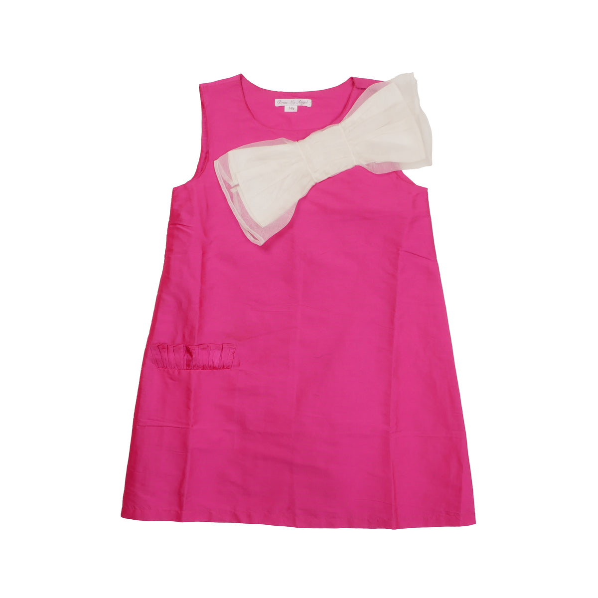 Vintage Bow Kids Dress - 7/8