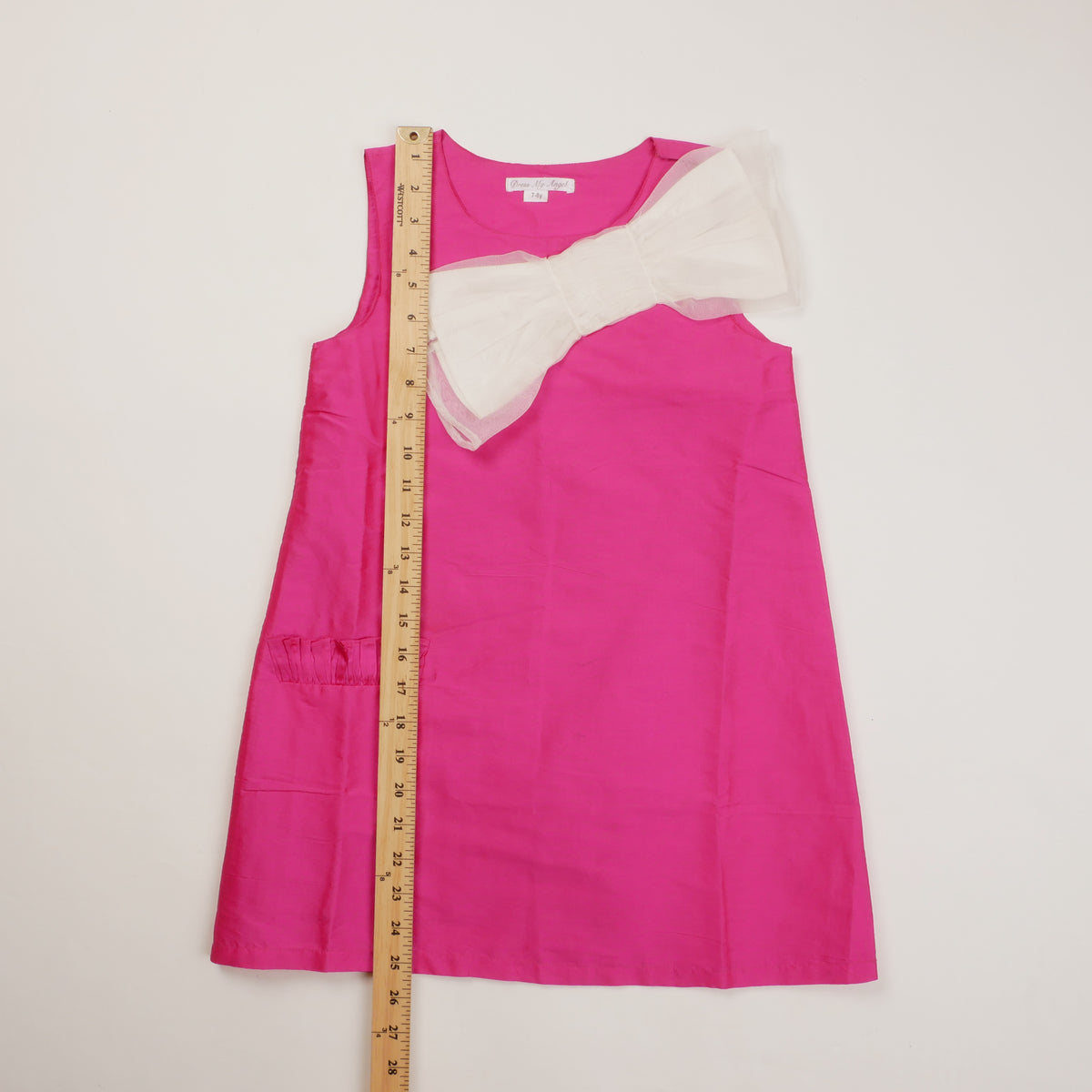 Vintage Bow Kids Dress - 7/8