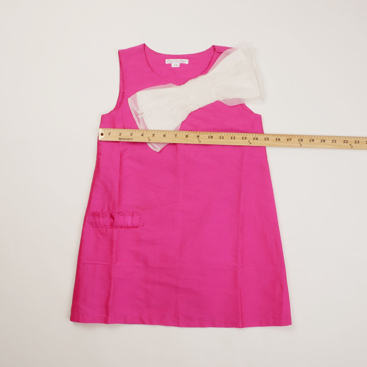 Vintage Bow Kids Dress - 7/8