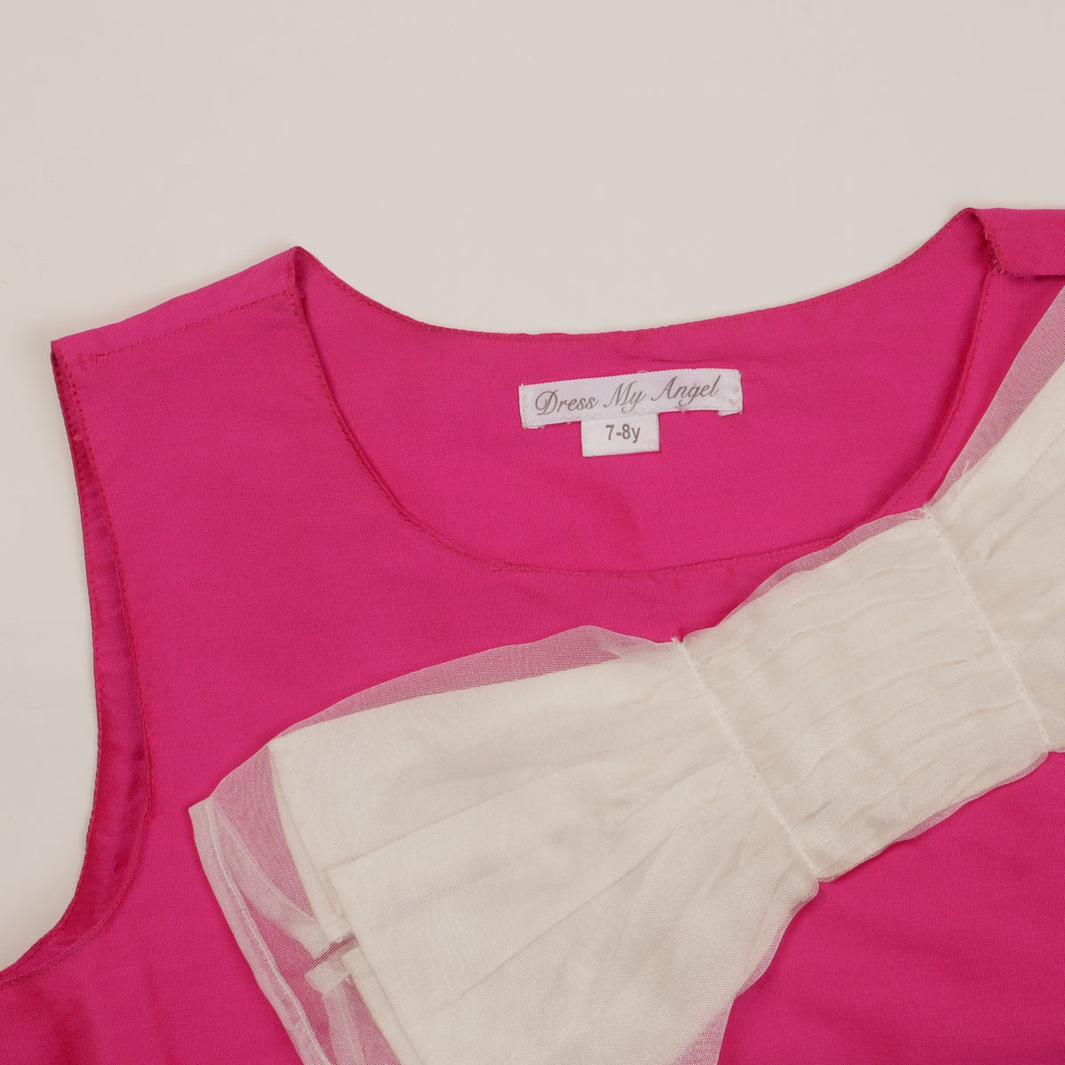 Vintage Bow Kids Dress - 7/8