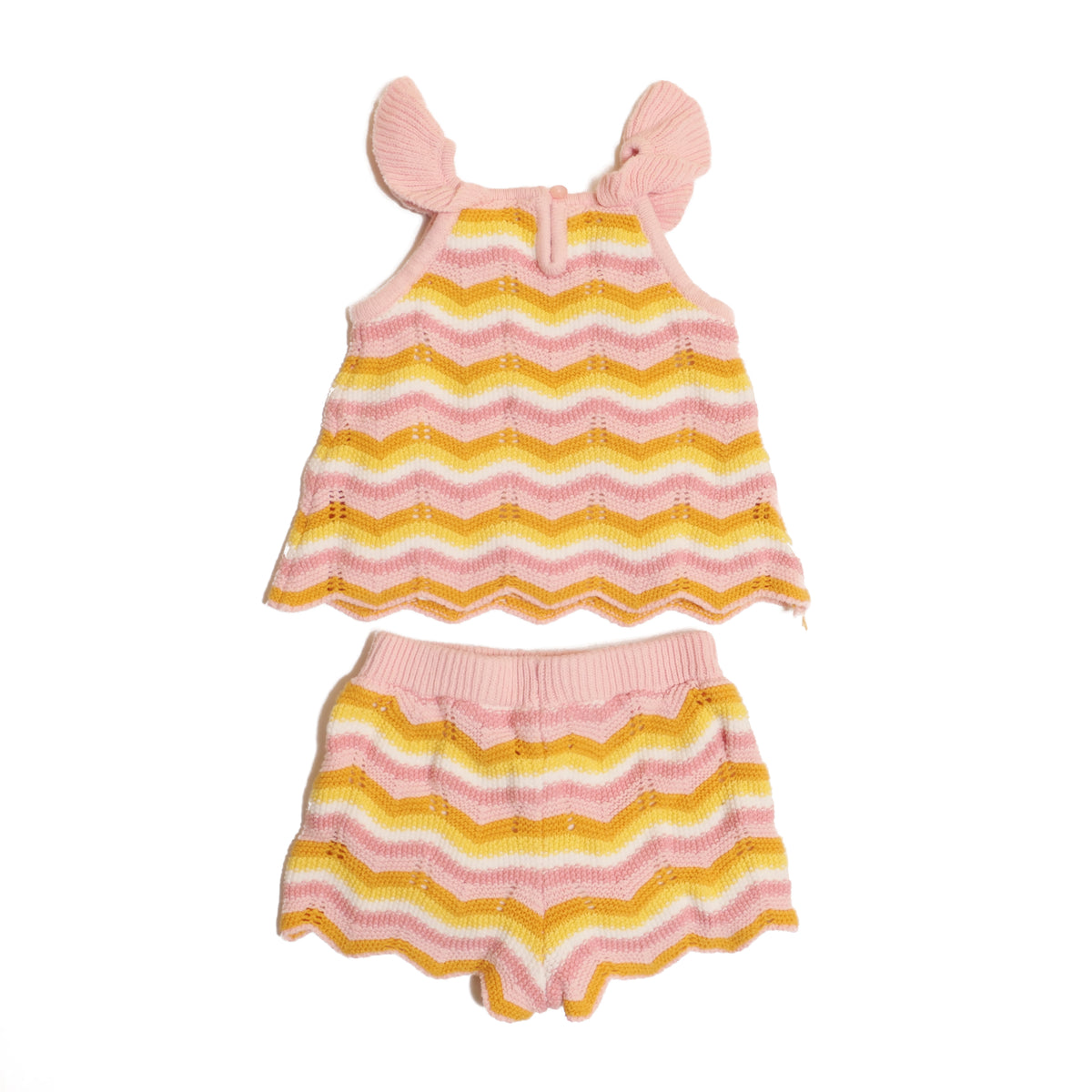 Haute Hippy Knit Top and Shorts Set - 12M