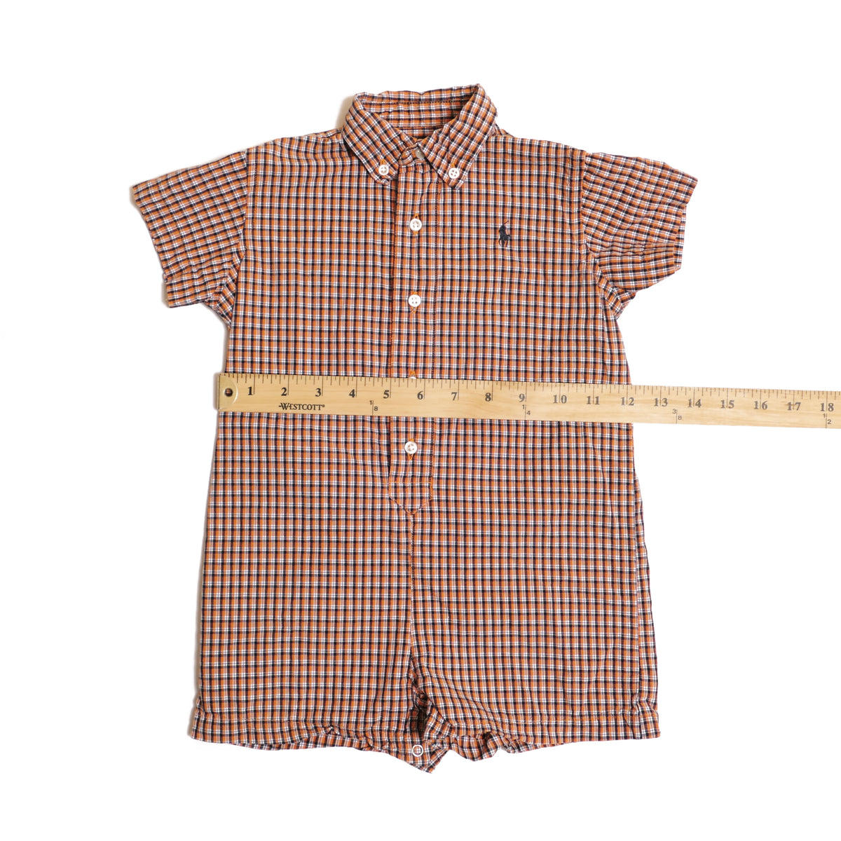 Ralph Lauren Button Onesie - 24M