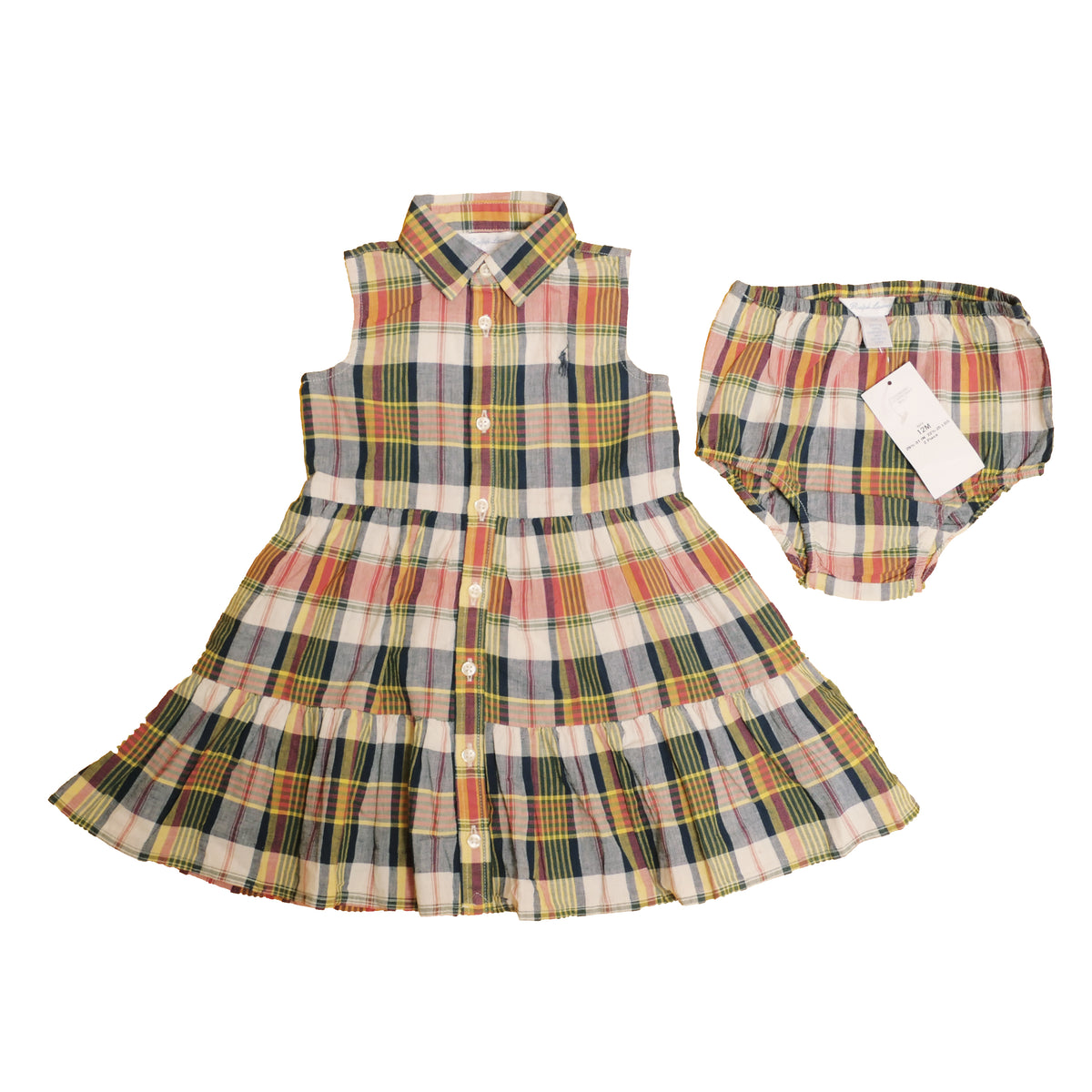 Ralph Lauren Plaid Dress - 12M