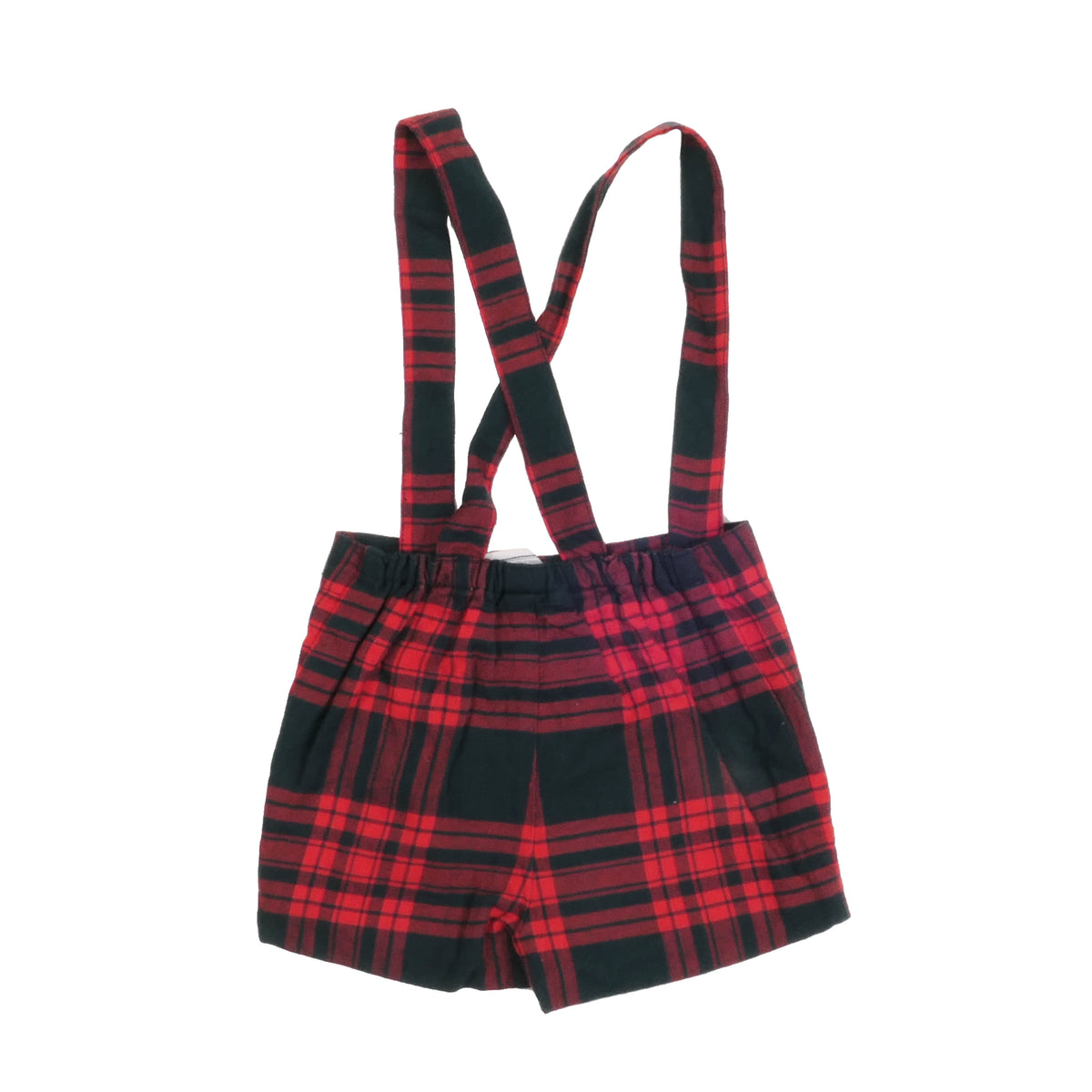 Vintage Plaid Kids Overalls - 6M