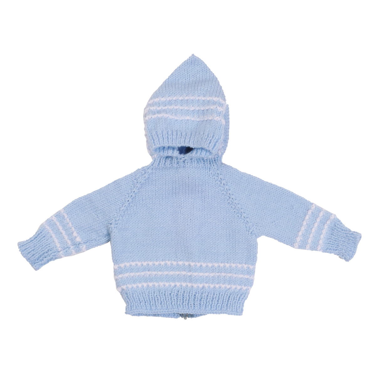 Vintage Blue Knit Kids Hoodie - 6M