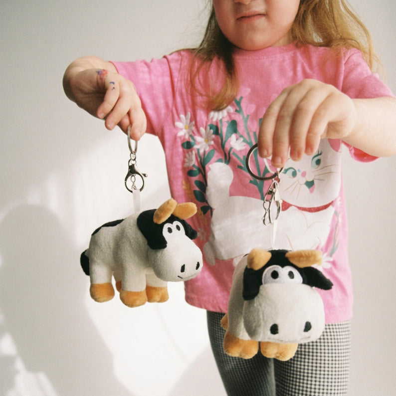 Dinosaur Jr. Cow Bag Charm Keychain